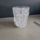 Crystal ice bucket from Bavaria with ice scoop.