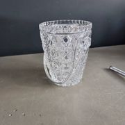 Seau à glace en cristal de Bavière avec cuillère à glaçons