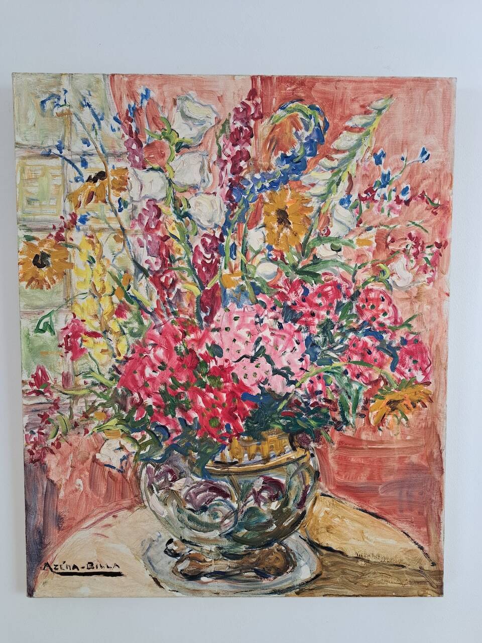 Bouquet of Flowers Painting by Azéma Billa