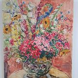 Bouquet of Flowers Painting by Azéma Billa