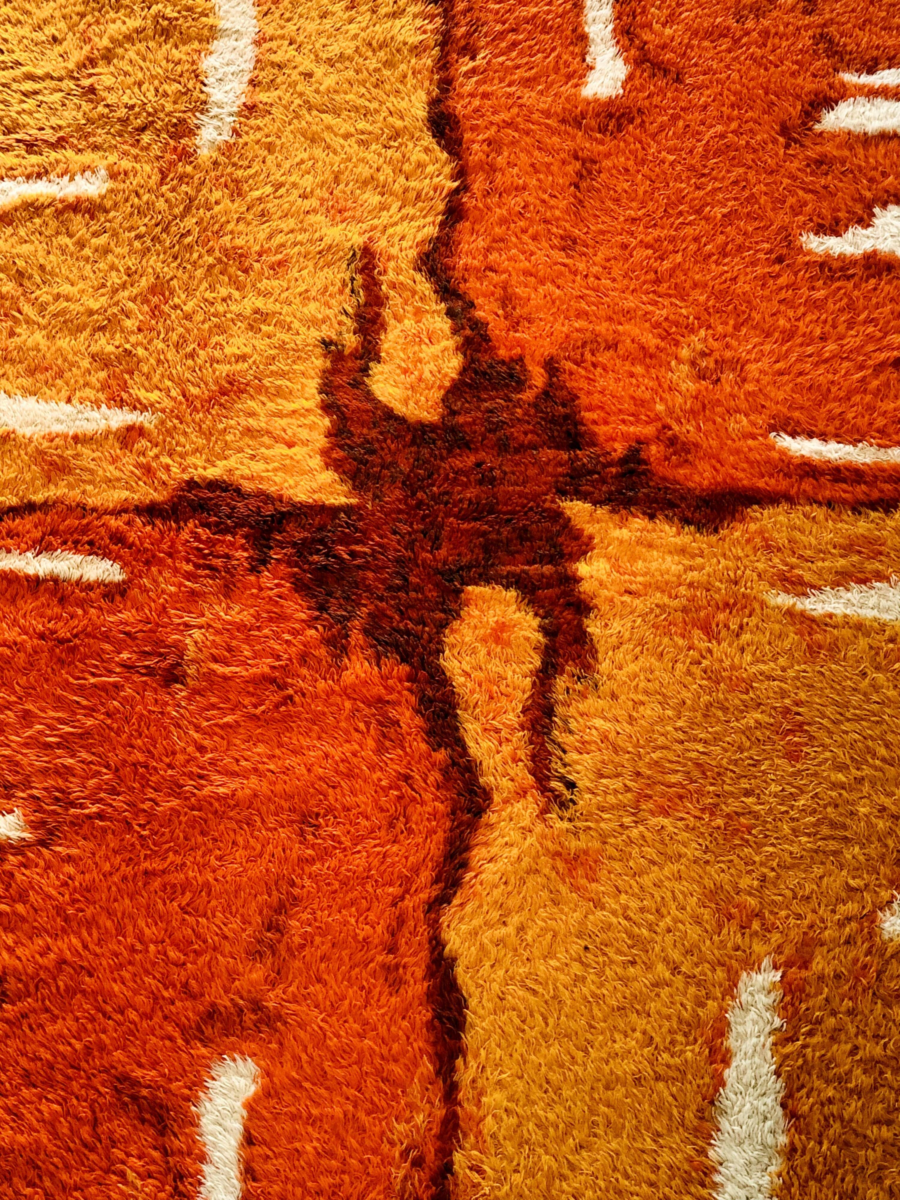 2x3 wool rug by Hojer Eksport Wilton, Joker model, Denmark 70s