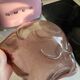Pink Murano blown glass fruit bowl