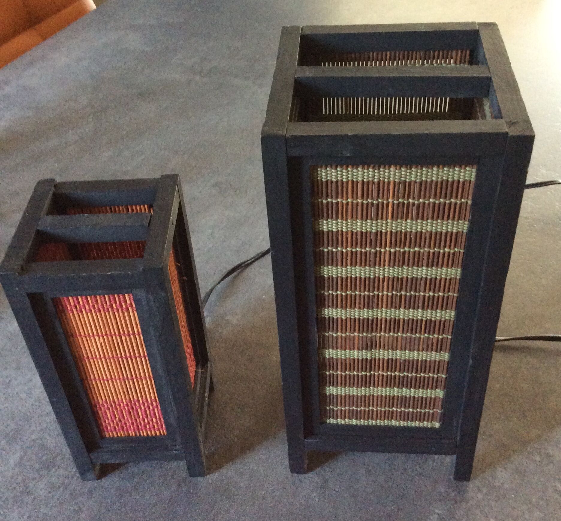 Pair of Japanese lantern lamps from the 70s and 80s