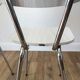 Pair of white Formica chairs 70s