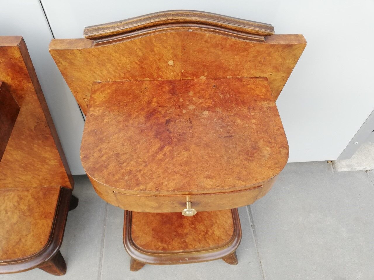 Pair of art deco bedsides tables