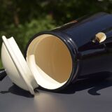 Old Menelit black enameled sheet metal coffee maker -1970
