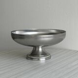 Large brushed stainless steel salad bowl