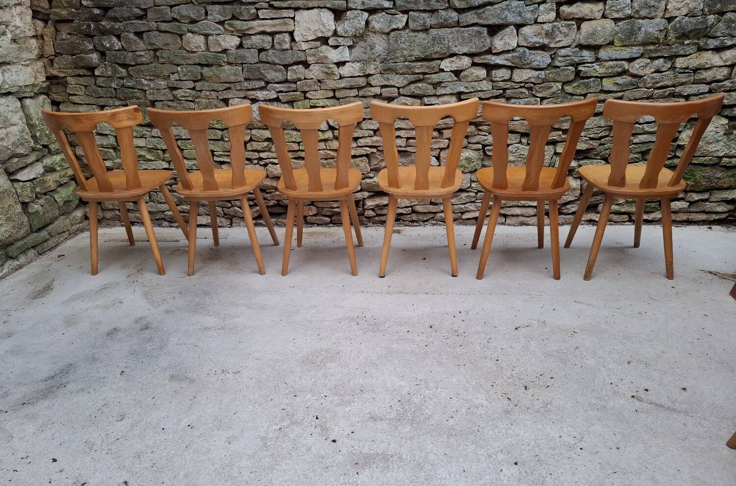 Set of 12 bistro chairs