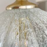 Vintage German DORIA Suspension in Cracked Glass 1960s