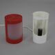 Red and white plastic space age table lamp, 1960s