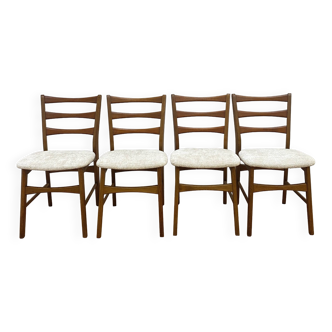Set of 4 vintage teak chairs