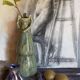 Slurry soliflora vase with stem enamel Art-Nouveau early twentieth century