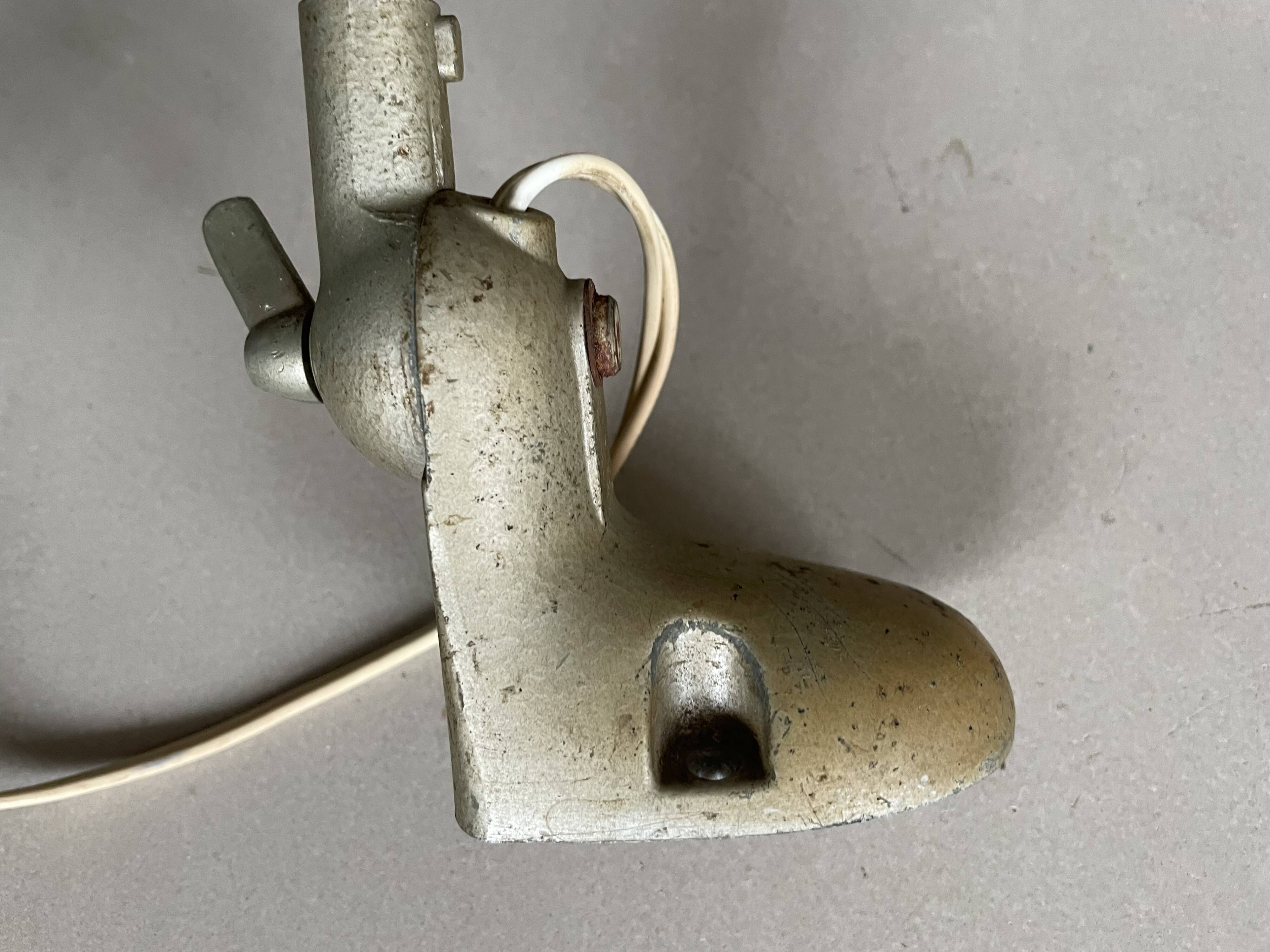 Old industrial articulated lamp