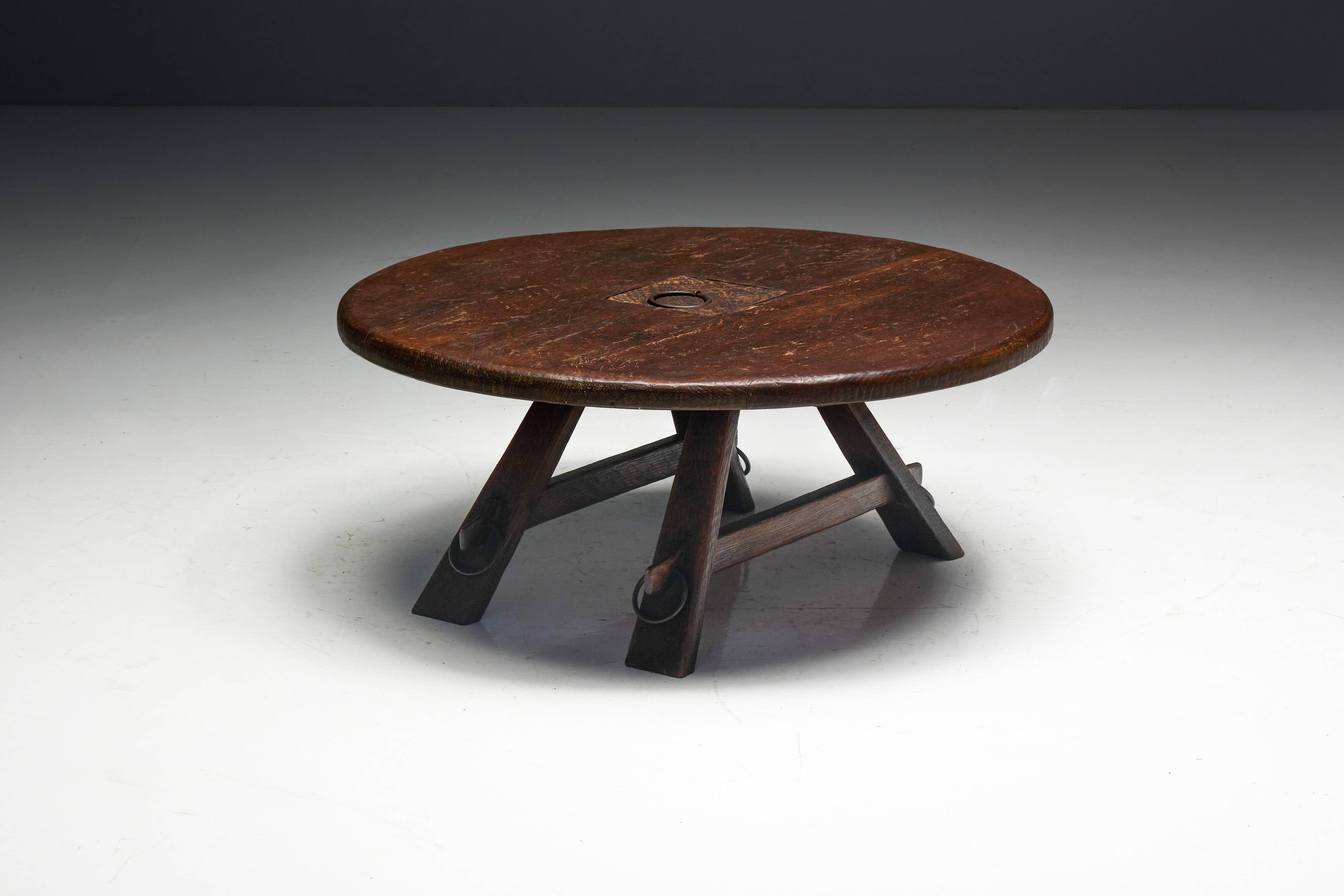 Rustic Antique Coffee Table, France, 1960s