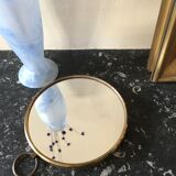 Round brass mirror