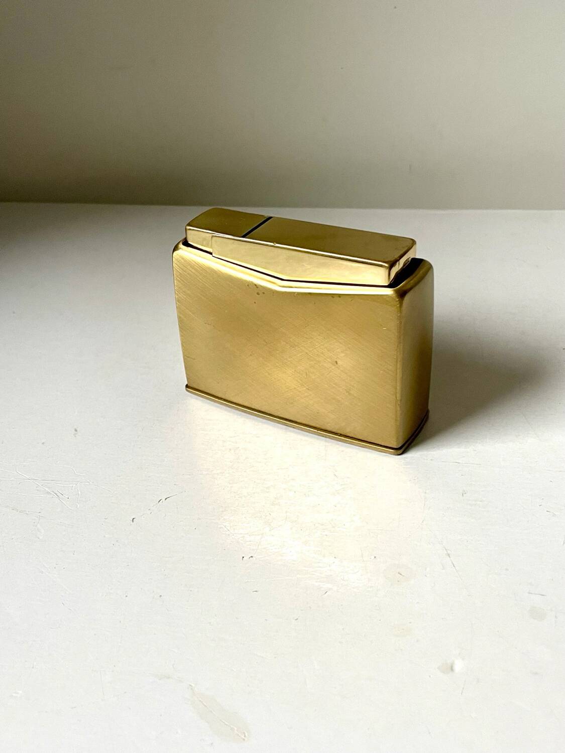 Vintage metal table lighter designed by sigvard bernadotte