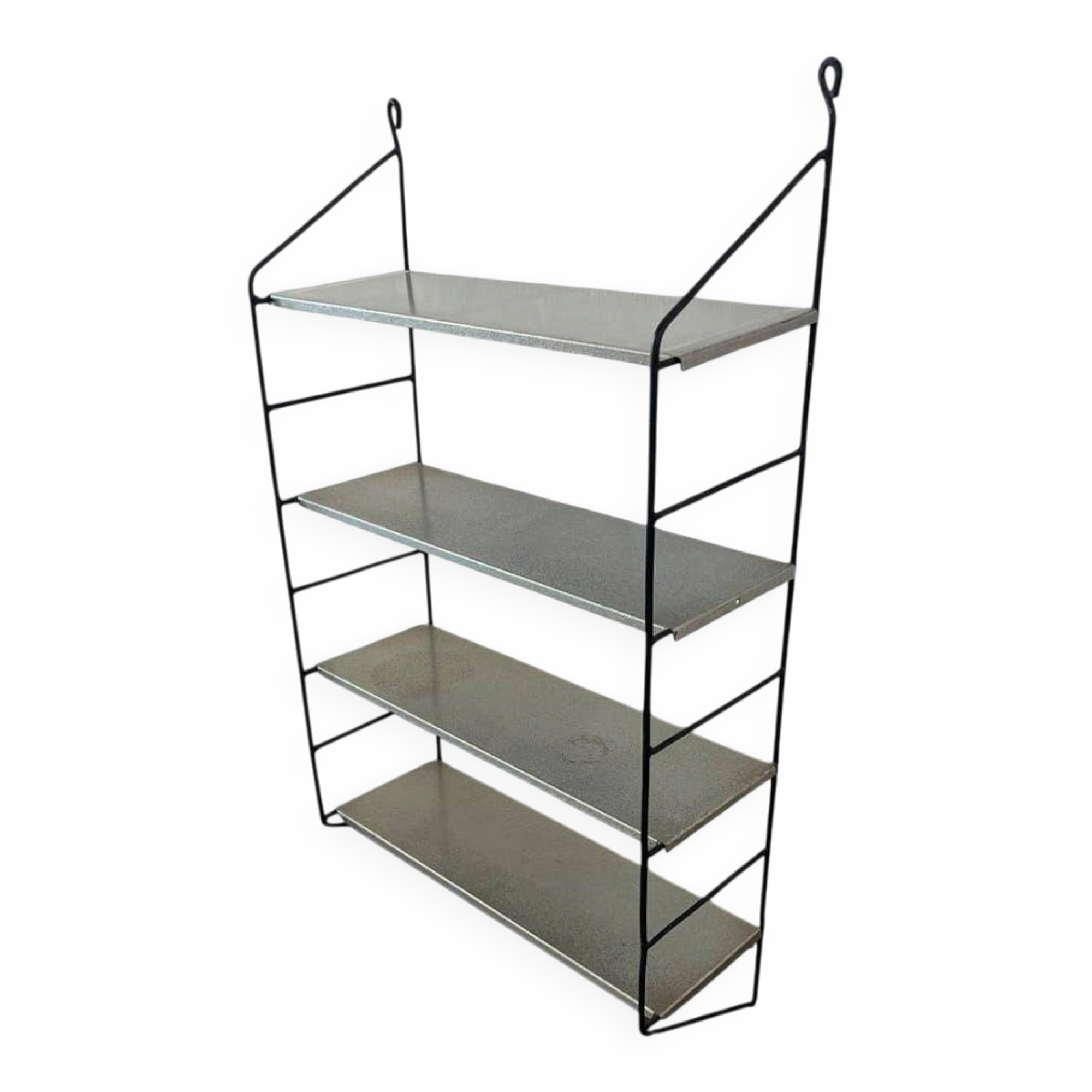 Vintage metal wall shelf/shelf/coatrack