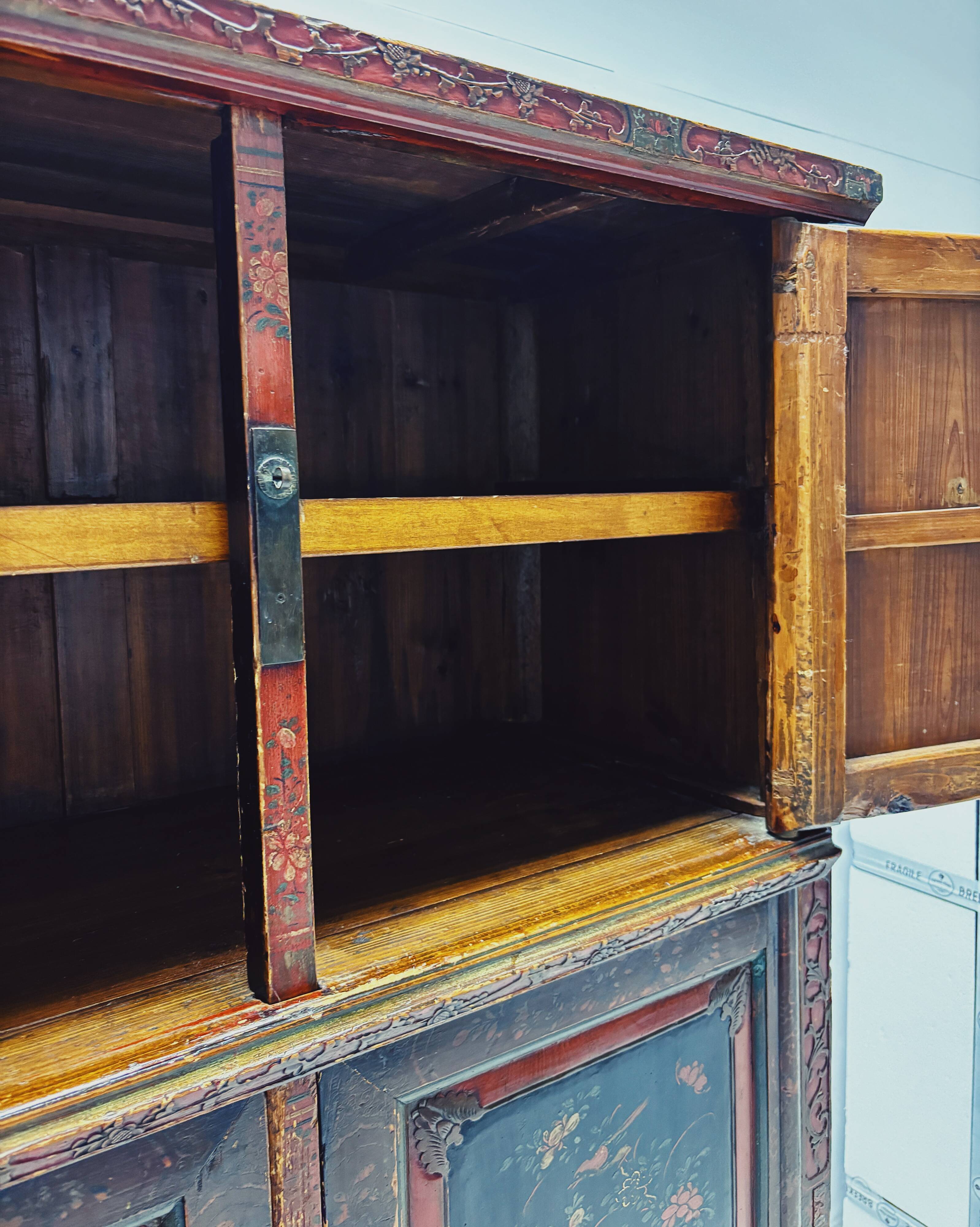 Vintage Chinese Hand-Painted Cabinet