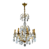 Louis XV style chandelier with pendants, 19th century
