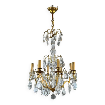 Lustre à pampilles de style Louis XV, XIXe siècle