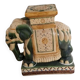 Éléphant céramique Thaïlande vintage