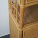 Vintage rattan bookcase 1970