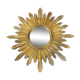 Large witch's eye sun mirror dia 52cm curved vintage 1960