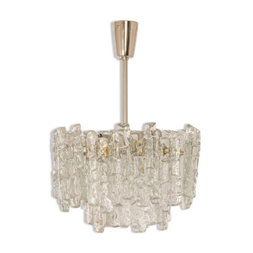 Murano glass ice chandelier by Kalmar, Austria, 1960s
