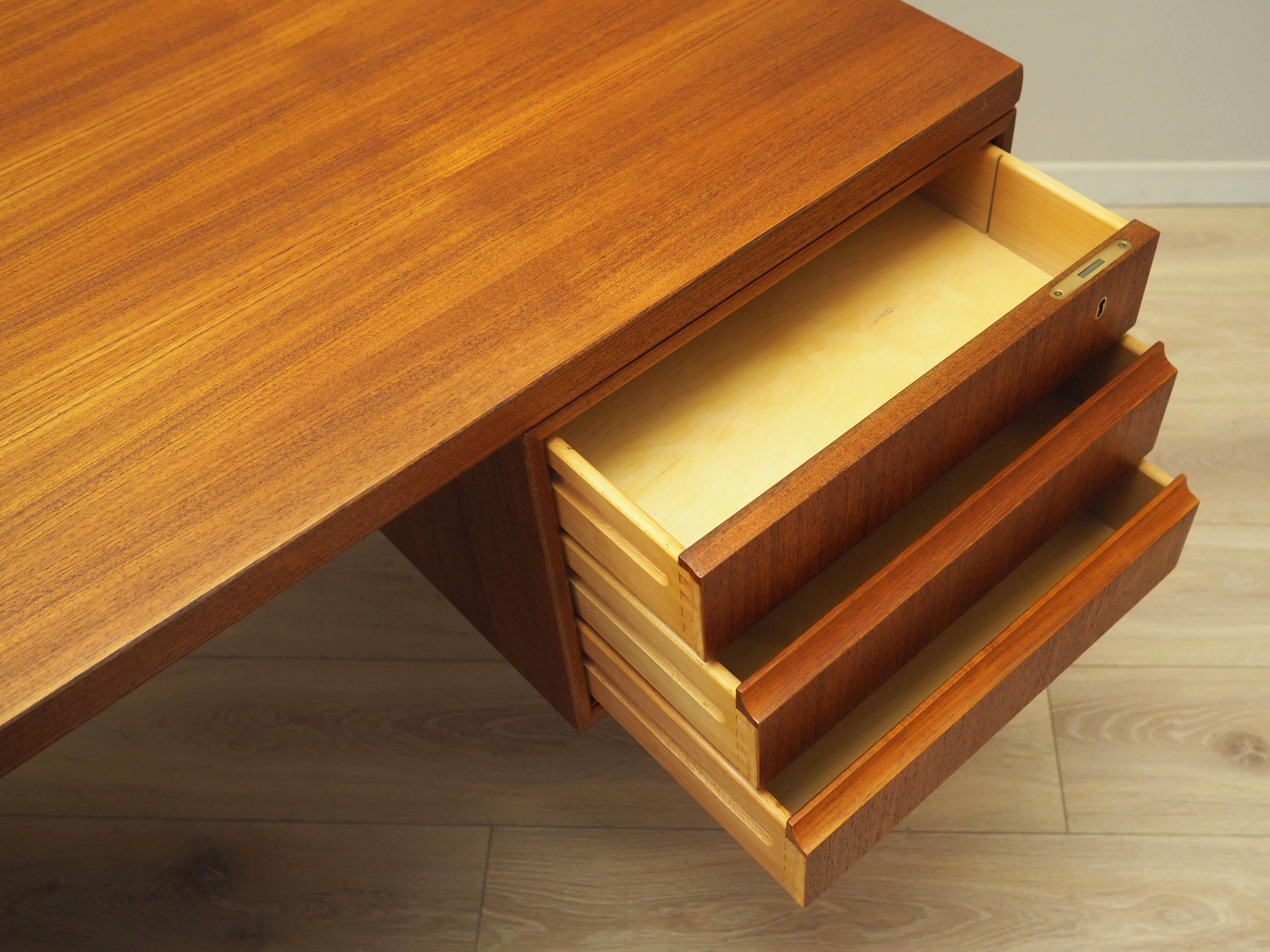 Teak desk, Danish design, 1970s, production: Denmark