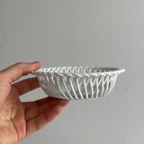 pair of antique twisted porcelain bowls