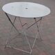 Table de jardin pliante en fer