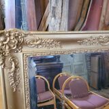 Golden mirror xixth period restoration 132×110cms
