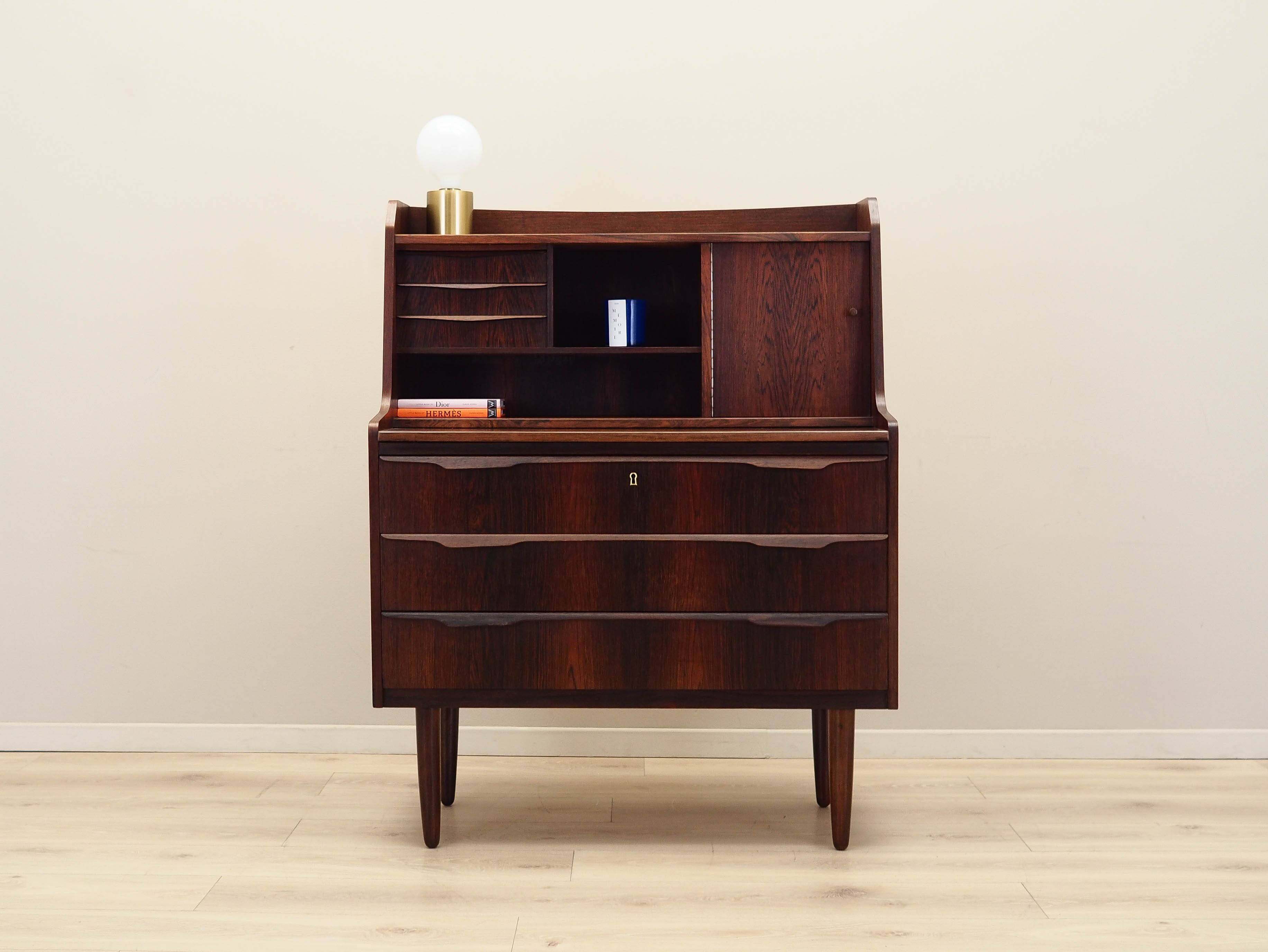 Rosewood secretary, Danish design, 1970s, production: Denmark
