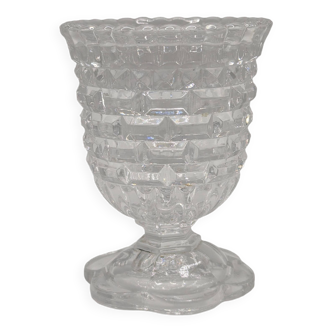 Old Glass Goblet Crystal Cup by Baccarat Stamped Wine Water