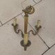 Electrified bronze chandelier with 3 lights Empire style