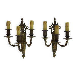 Magnifique Paire d'Appliques - pot