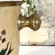 Cloisonne Ice Bucket, Vintage French Peach Enamel Pheasant Floral Desi