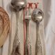 Antique flatware set for 51 place settings