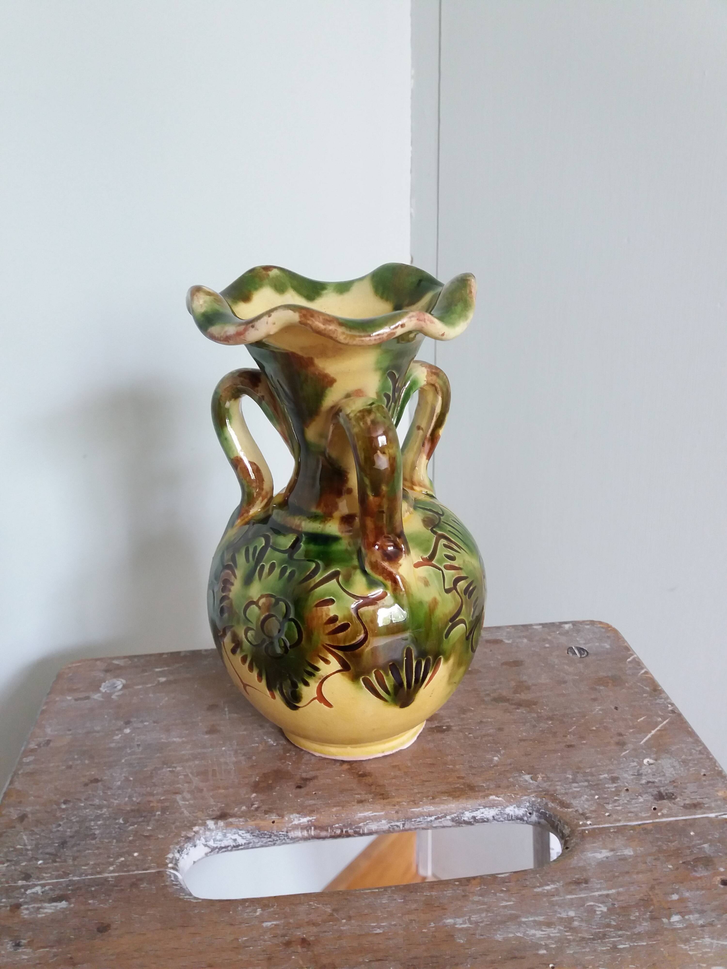 Safi Morocco ceramic vase