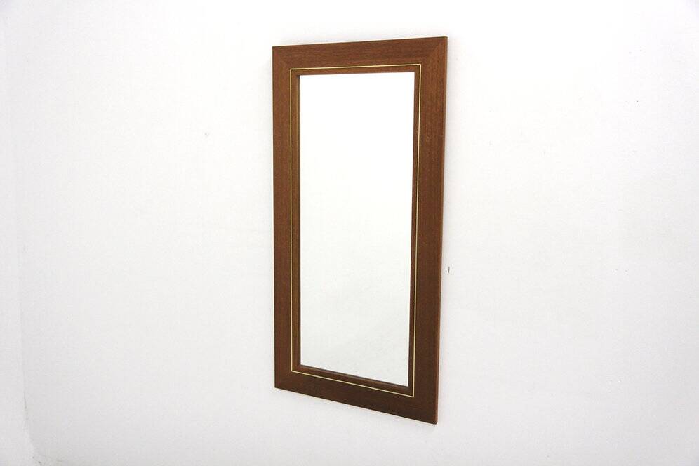 Scandinavian teak mirror, Sweden, 1960, 111cm x 58cm