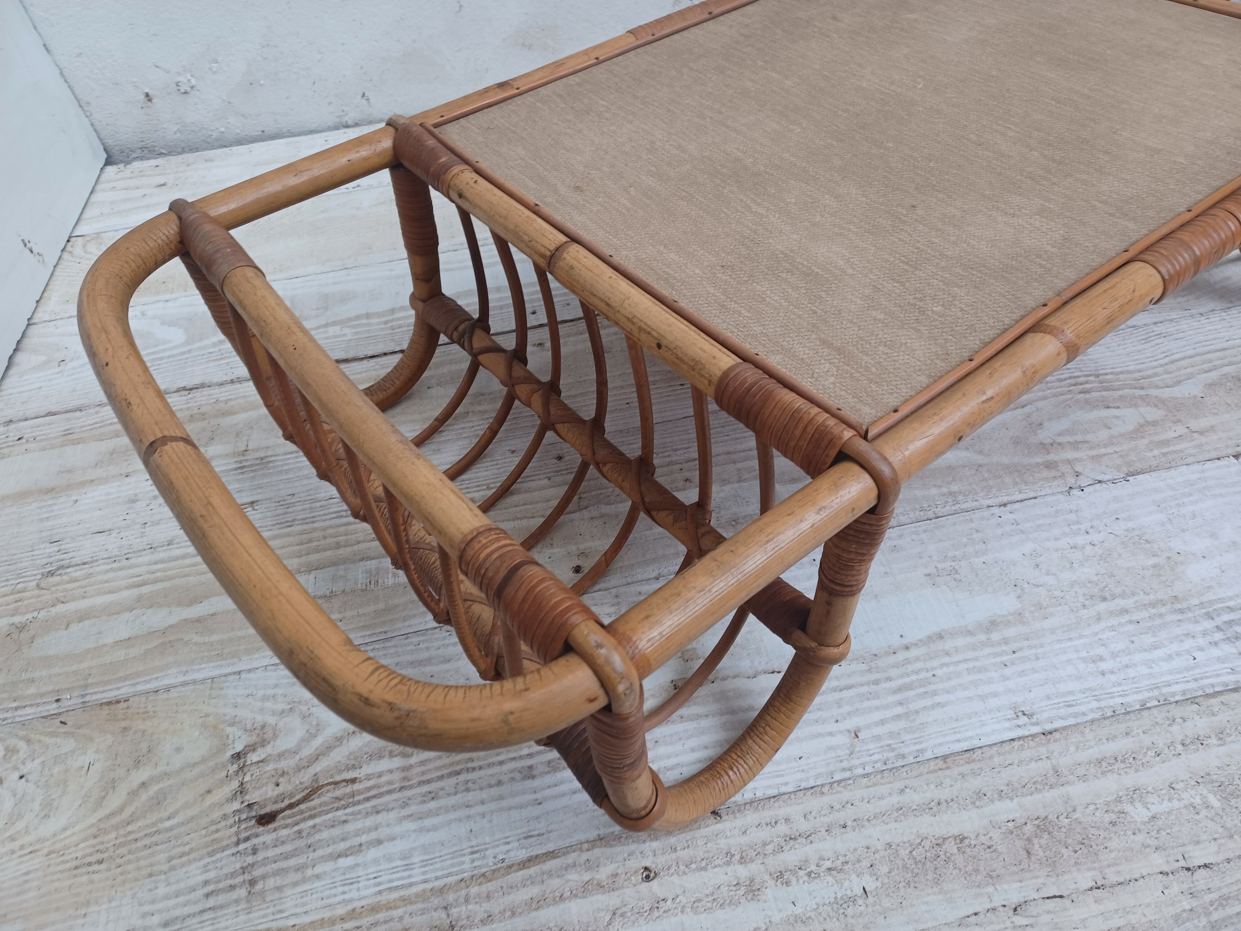 Rattan coffee table