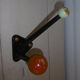 Vintage coat rack - double balls with wooden balls