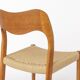 Set of 8 Niels Otto Møller Model 71 Chairs, 1960s Danish Mid Century Modern