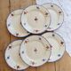 Vintage flat plates Digoin Sarreguemines model Mary-Lou
