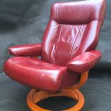 Scandinavian reclining relax armchair in Anderssons leather