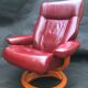 Scandinavian reclining relax armchair in Anderssons leather
