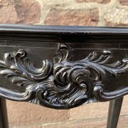 Middle table living room console 1900 neo louis xv in blackened wood napoleon iii