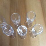 6 champagne glasses