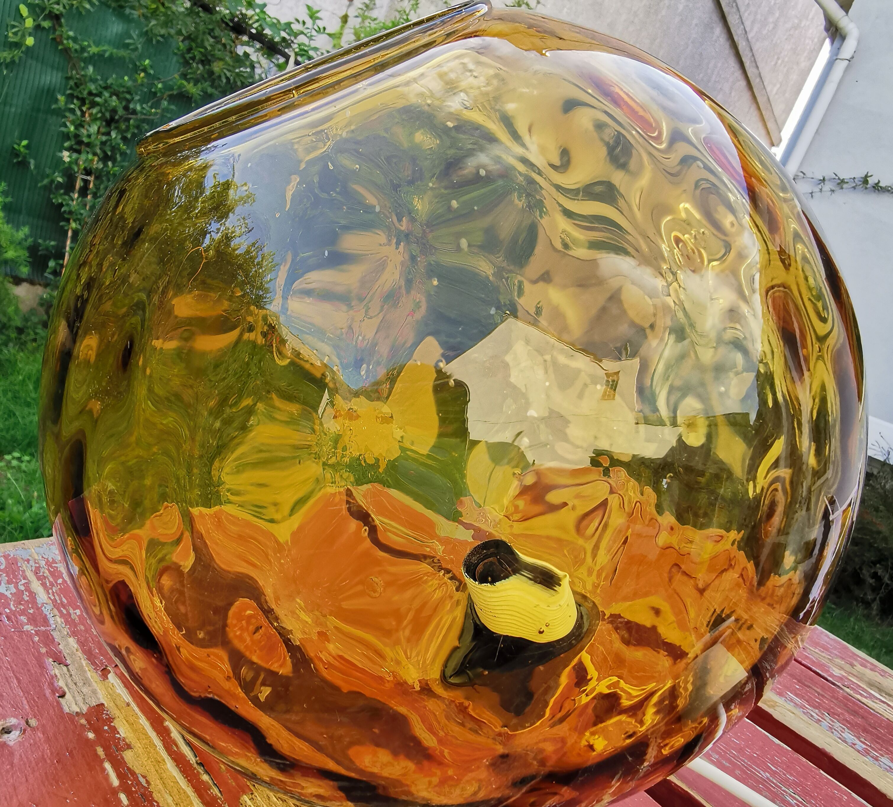 Vintage globe pendant lamp