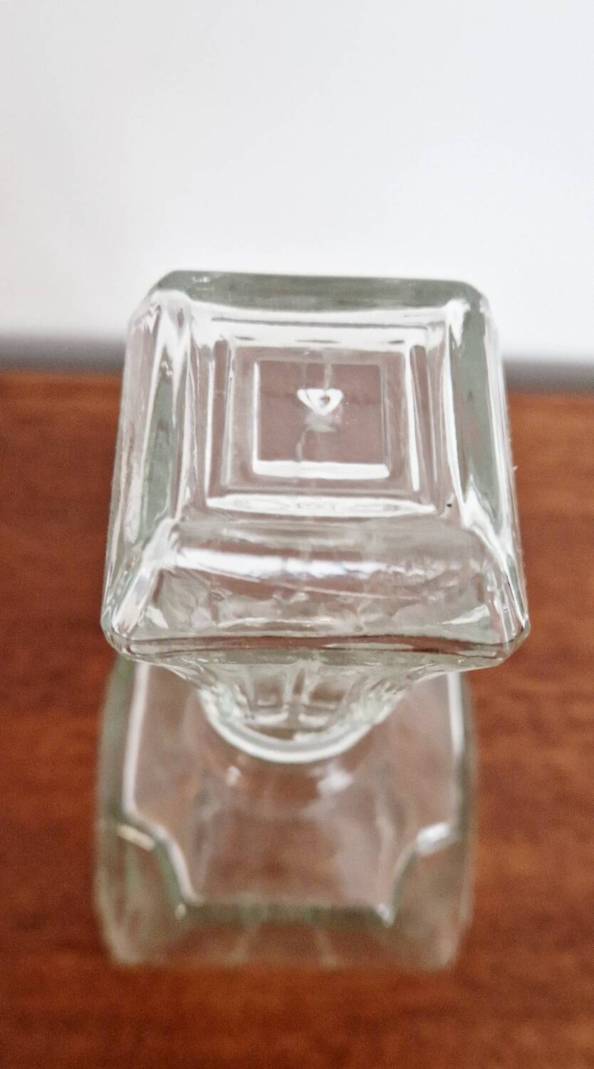 Art deco style glass carafe